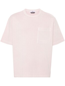 Stone Island: Розовая футболка 