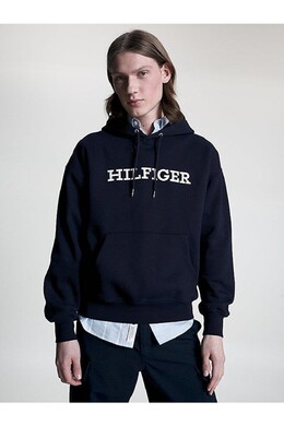 Tommy Hilfiger: Чёрная толстовка 