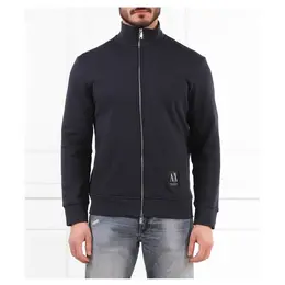 Armani Exchange: Синяя толстовка 