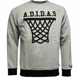 Adidas: Серый свитер 
