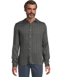 John Varvatos: Рубашка с длинным рукавом 