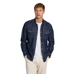 Pepe Jeans: Синяя рубашка 