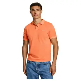 Pepe Jeans: Оранжевое поло 