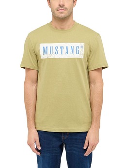 Mustang: Футболка цвета хаки 