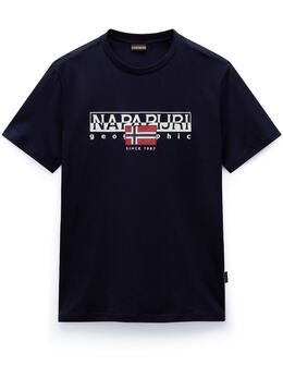 Napapijri: Синяя футболка 