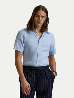 Polo Ralph Lauren: Голубая рубашка 