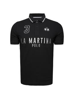 La Martina: Чёрная футболка 