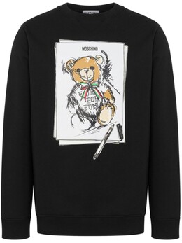 Moschino: Толстовка  Teddy Bear с принтом