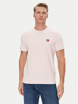 Tommy Jeans: Розовая футболка 