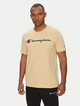 Champion: Бежевая футболка 
