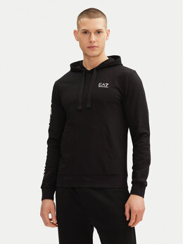 EA7 Emporio Armani: Чёрная толстовка 
