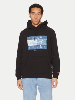 Tommy Jeans: Чёрная толстовка 