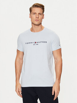 Tommy Hilfiger: Голубая футболка  Tommy