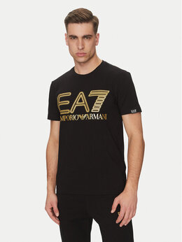EA7 Emporio Armani: Чёрная футболка 