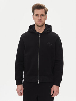Armani Exchange: Чёрная толстовка 