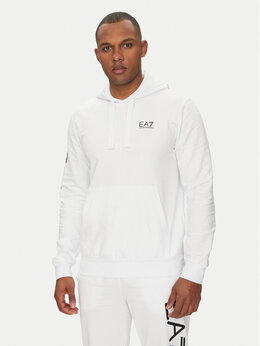 EA7 Emporio Armani: Белая толстовка 