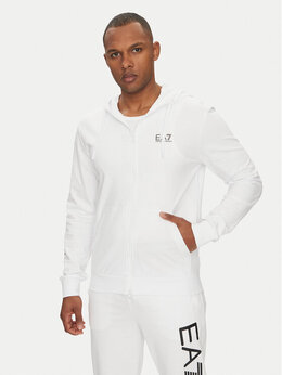 EA7 Emporio Armani: Белая толстовка 