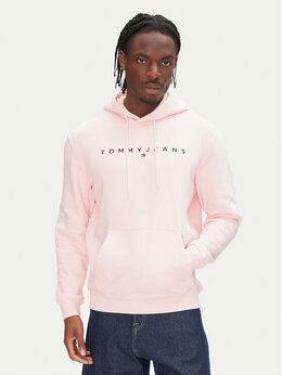 Tommy Jeans: Розовая толстовка 