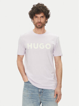 Hugo: Фиолетовая футболка 
