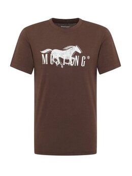 Mustang: Коричневая футболка 