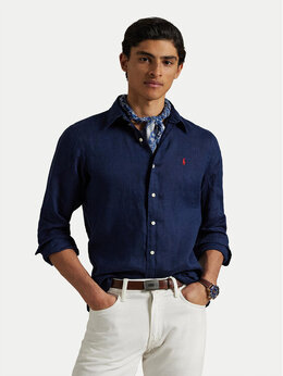 Polo Ralph Lauren: Синяя рубашка 