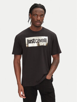 Just Cavalli: Чёрная футболка 