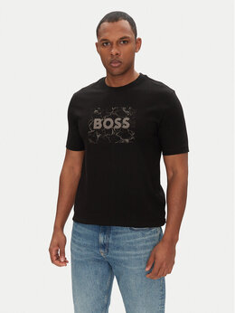 BOSS: Чёрная футболка 