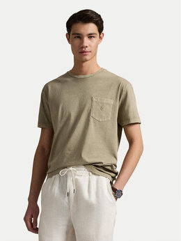 Polo Ralph Lauren: Футболка цвета хаки 