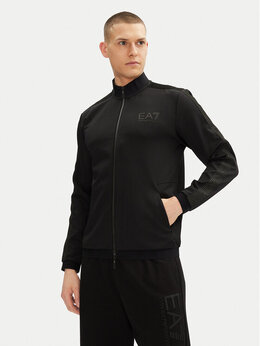 EA7 Emporio Armani: Чёрная толстовка 
