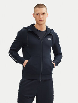 EA7 Emporio Armani: Синяя толстовка 