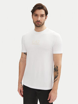 EA7 Emporio Armani: Обтягивающая футболка 