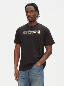 Just Cavalli: Чёрная футболка 