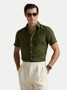 Polo Ralph Lauren: Рубашка цвета хаки 