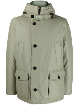 Woolrich: Зелёный пуховик  Arctic