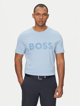 BOSS: Голубая футболка 