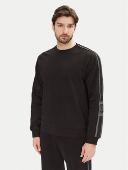 EA7 Emporio Armani: Чёрная толстовка 