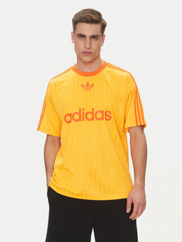 Adidas: Жёлтая футболка  Adicolor