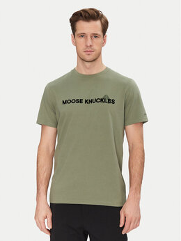 Moose Knuckles: Зелёная футболка 