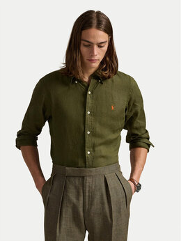 Polo Ralph Lauren: Рубашка цвета хаки 