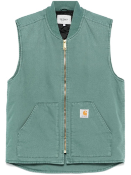Carhartt WIP: Зелёный жилет 