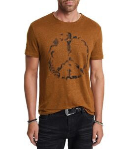 John Varvatos: Коричневая футболка 