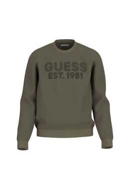 GUESS: Зелёная толстовка 
