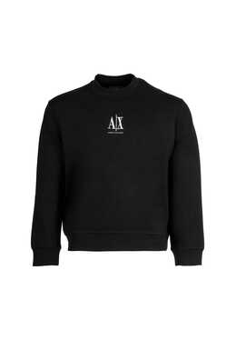 Armani Exchange: Чёрный свитшот 