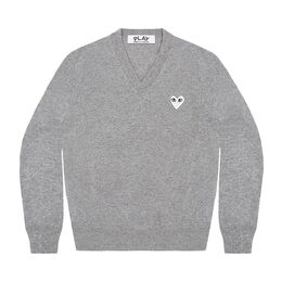 Comme Des Garçons Play: Белый свитер  Heart