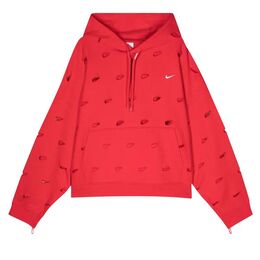 Nike: Красная толстовка  Swoosh