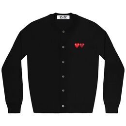 Comme Des Garçons Play: Кардиган  Double Heart из шерсти