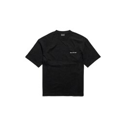 Balenciaga: Чёрная футболка 