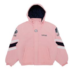 Supreme: Куртка  Mitchell Ness с капюшоном