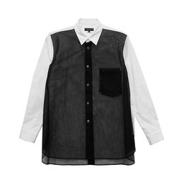 Comme des Garçons Homme Plus: Рубашка из фатина 
