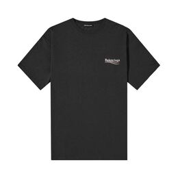 Balenciaga: Чёрная футболка  Political Campaign